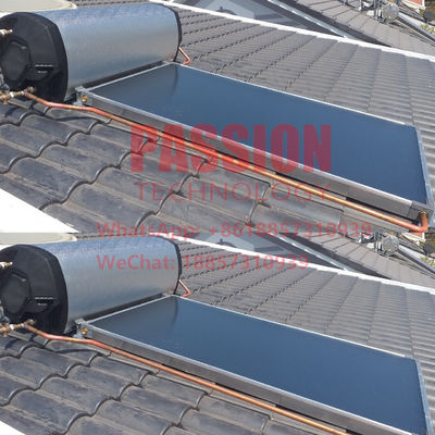 Надутый крышей солнечный коллектор плоской плиты фильма солнечного нагревателя воды индикаторной панели голубой