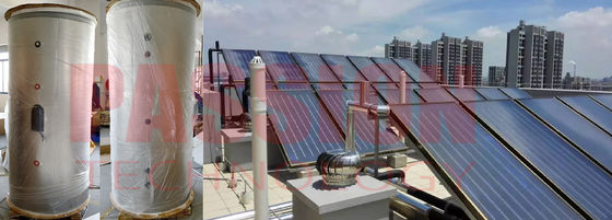 Система отопления воды большой емкости солнечная для сборника плоской плиты нагревателя воды гостиницы разделенного курортом надутого солнечного